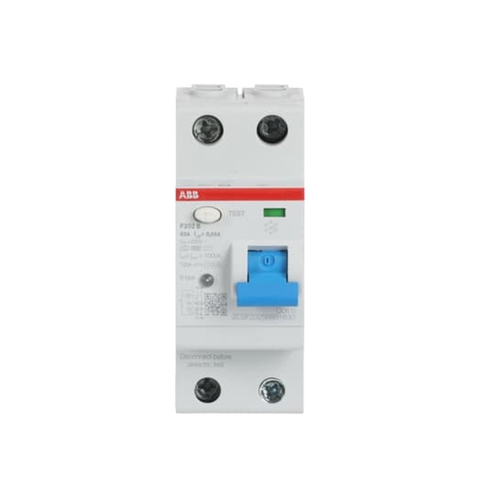 ABB Fehlerstrom Schutzschalter 2CSF202568R1630 Typ F202B-63/0,03
