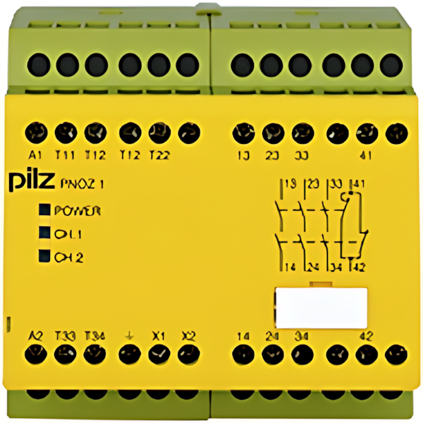 Pilz Sicherheitsschaltgerät 775600 Typ PNOZ 1 24VAC 3n/o 1n/c