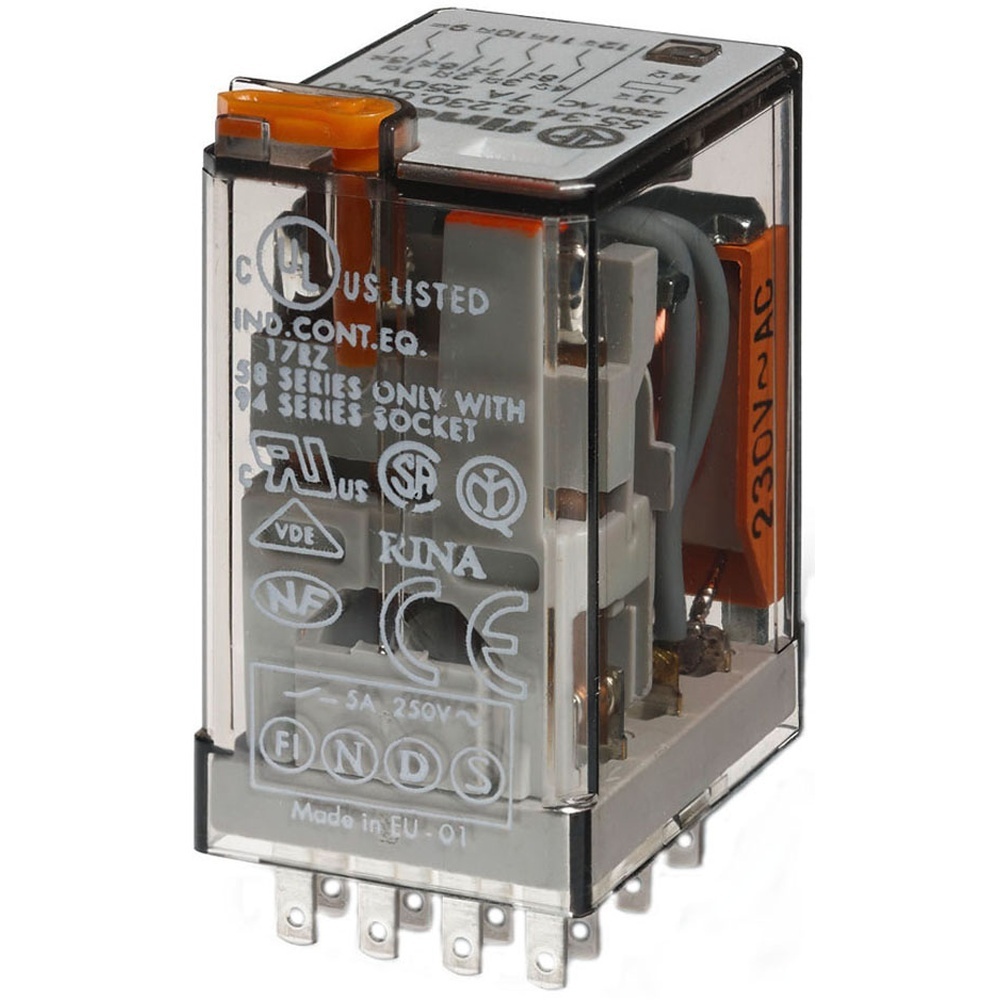 Finder Mini Industrie Steckrelais 55.34.8.024.0020