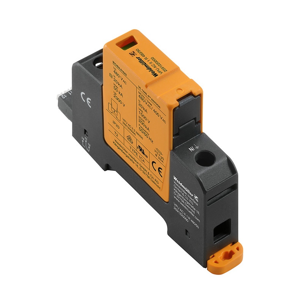 Weidmüller Überspannungsableiter 2591220000 Typ VPU AC II 1 R 480/50