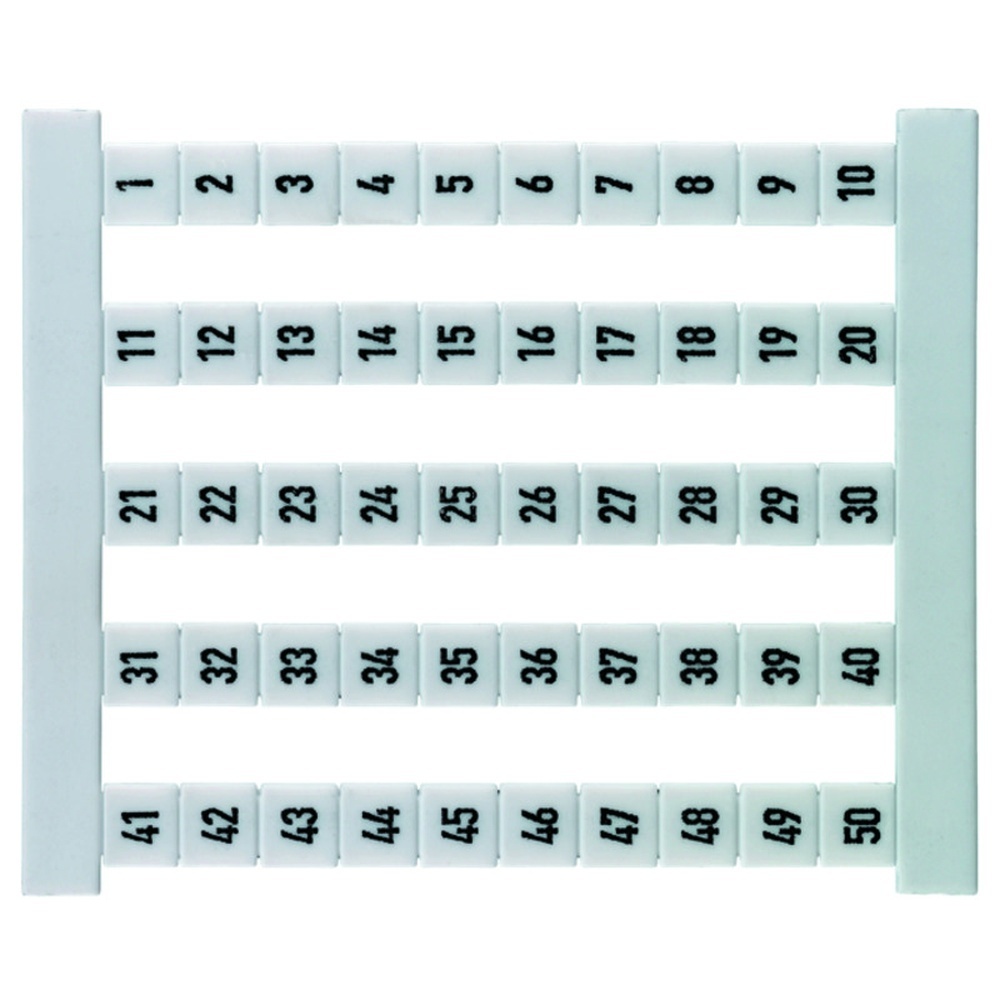 Weidmüller Klemmenmarkierung 0473560001 Typ DEK 5 FS 1-50 Weidmüller Klemmenmarkierung 0473560001 Typ DEK 5 FS 1-50