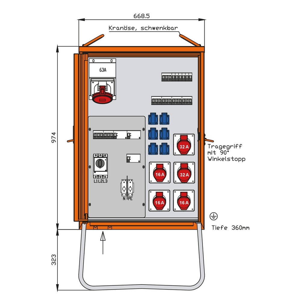 Walther-Werke Verteilerschrank 69kVA WV0430R1