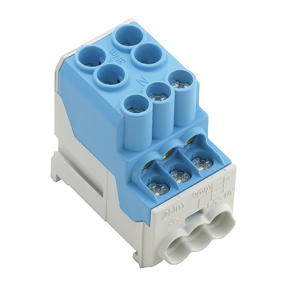 Weidmüller Potentialverteilerklemme 1561920000 Typ WPD 100 2X25/6X10 BL Weidmüller Potentialverteilerklemme 1561920000 Typ WPD 100 2X25/6X10 BL