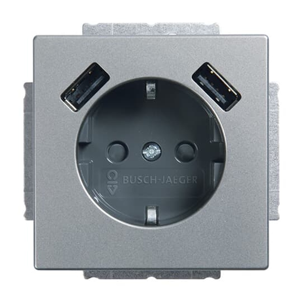 Busch-Jaeger Schuko USB Steckdose 20 EUCB2USB-866 Nr. 2CKA002011A6283