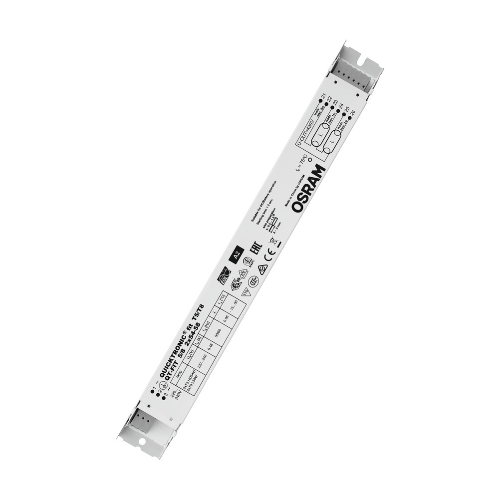 Ledvance Osram Vorschaltgerät 873842 Typ QT-FIT-5/8-2X54-58/220-240-UNV1