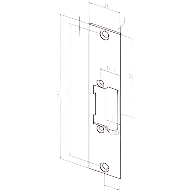 Assa Abloy Flachschließblech -------28602-04