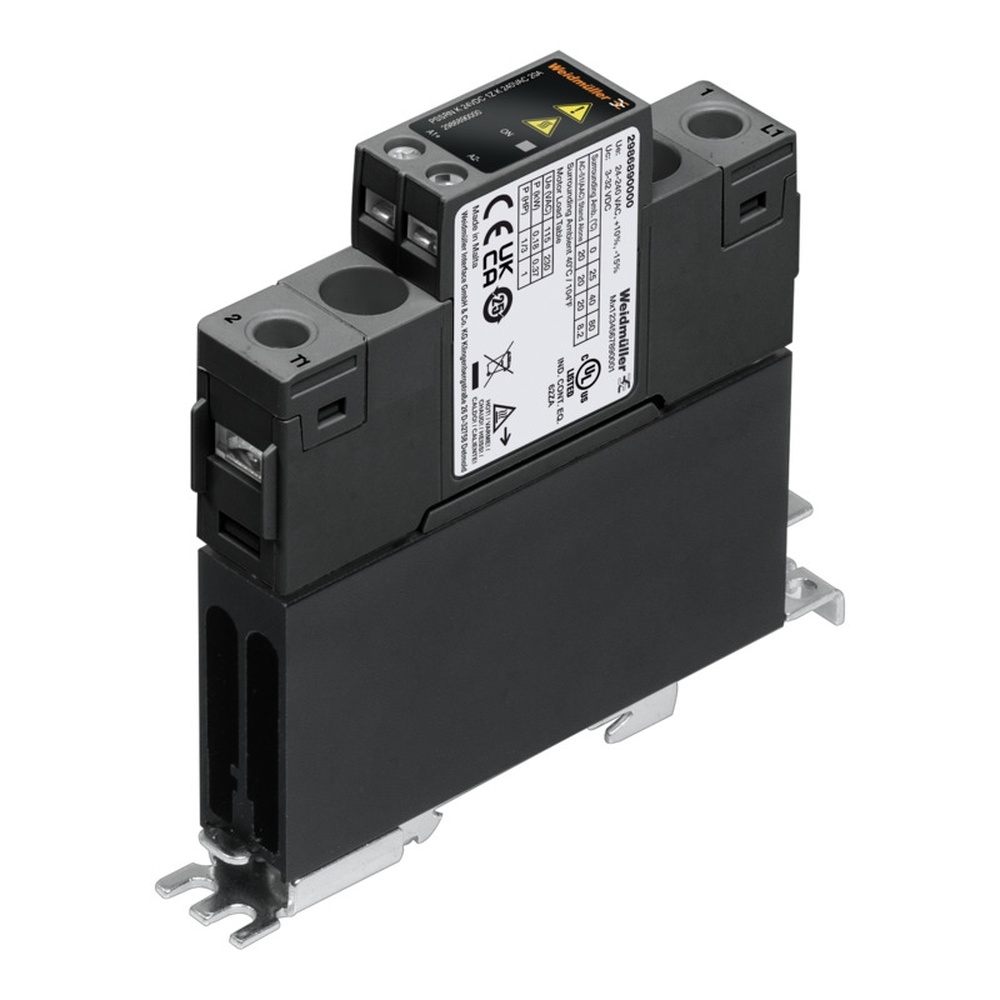 Weidmüller Halbleiterschütz 2986890000 Typ PSSRN K 24VDC 1Z K 240VAC 20A