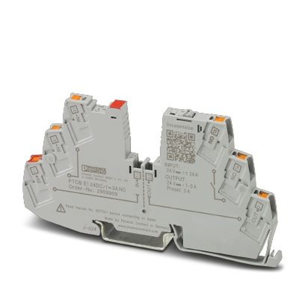 Phoenix Contact Elektronischer Geräteschutzschalter 2909909 Typ PTCB E1 24DC/1-3A NO
