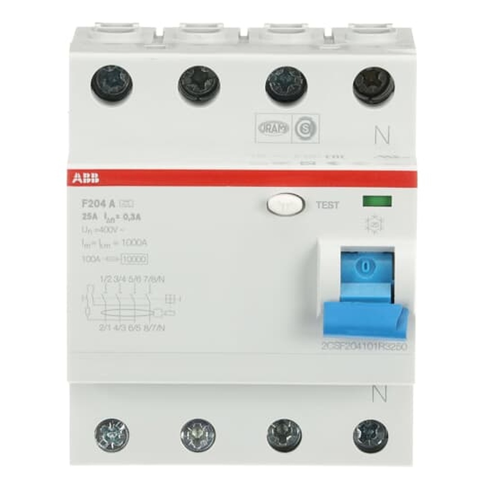 ABB Fehlerstrom Schutzschalter 2CSF204101R3250 Typ F204A-25/0,3