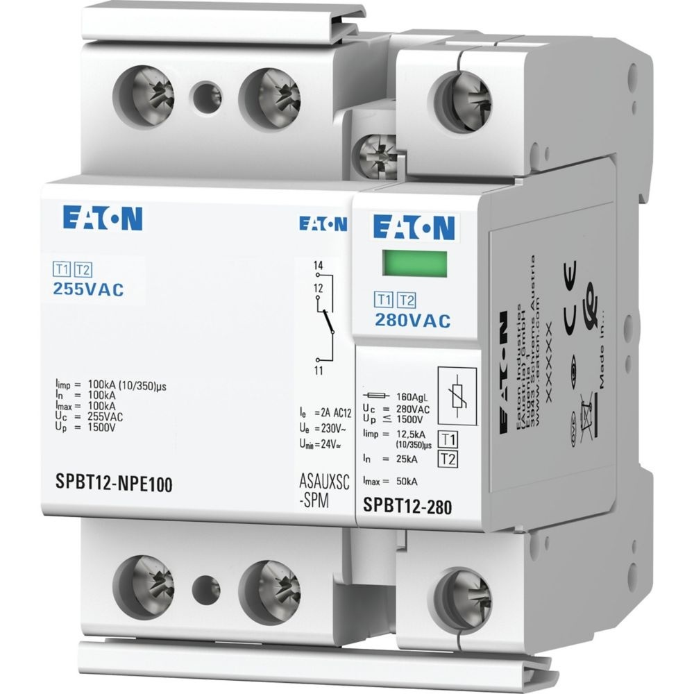 Eaton Blitzstrom Überspannungsableiter 158334 Typ SPBT12-280-1+NPE-AX
