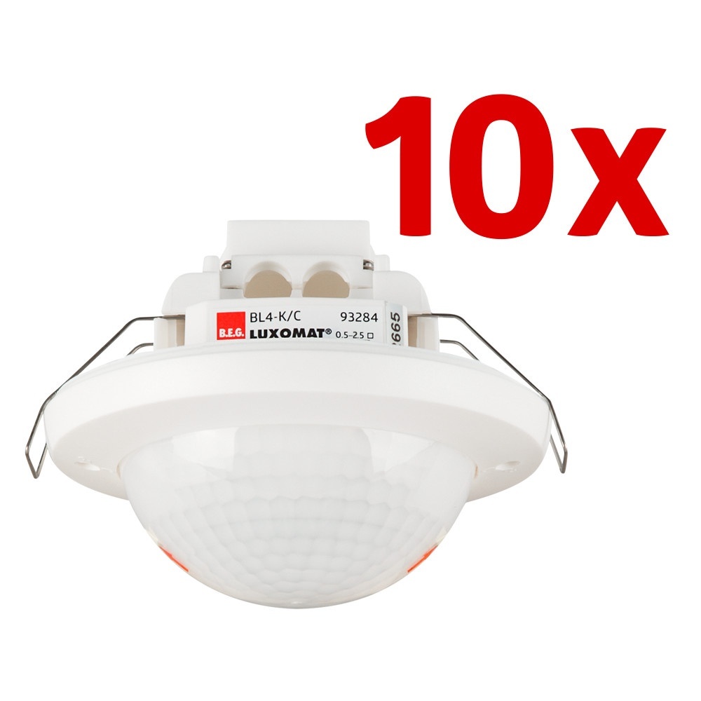 B.E.G. Brück Decken Bewegungsmelder 93231 Typ 10 x BL4-K-DE B.E.G. Brück Decken Bewegungsmelder 93231 Typ 10 x BL4-K-DE
