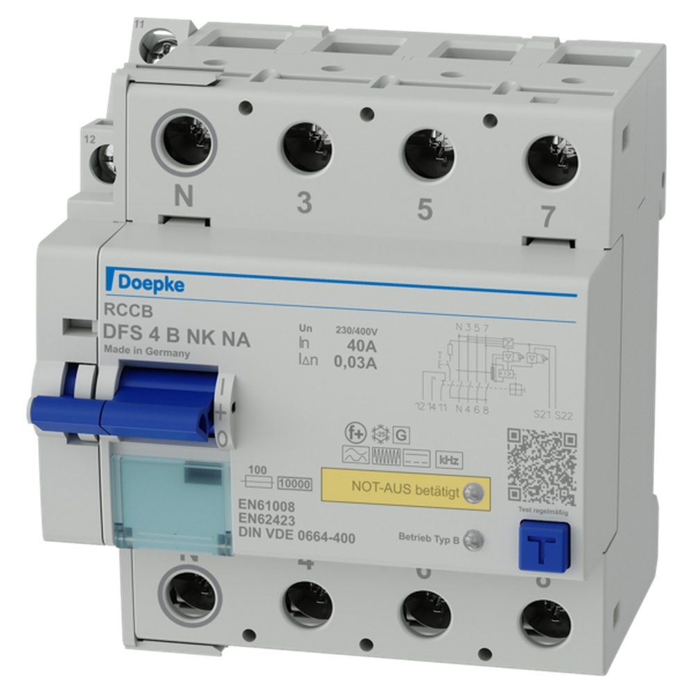 Deopke FI Schutzschalter 09134862 Typ DFS4 040-4/0,03-B NK NA
