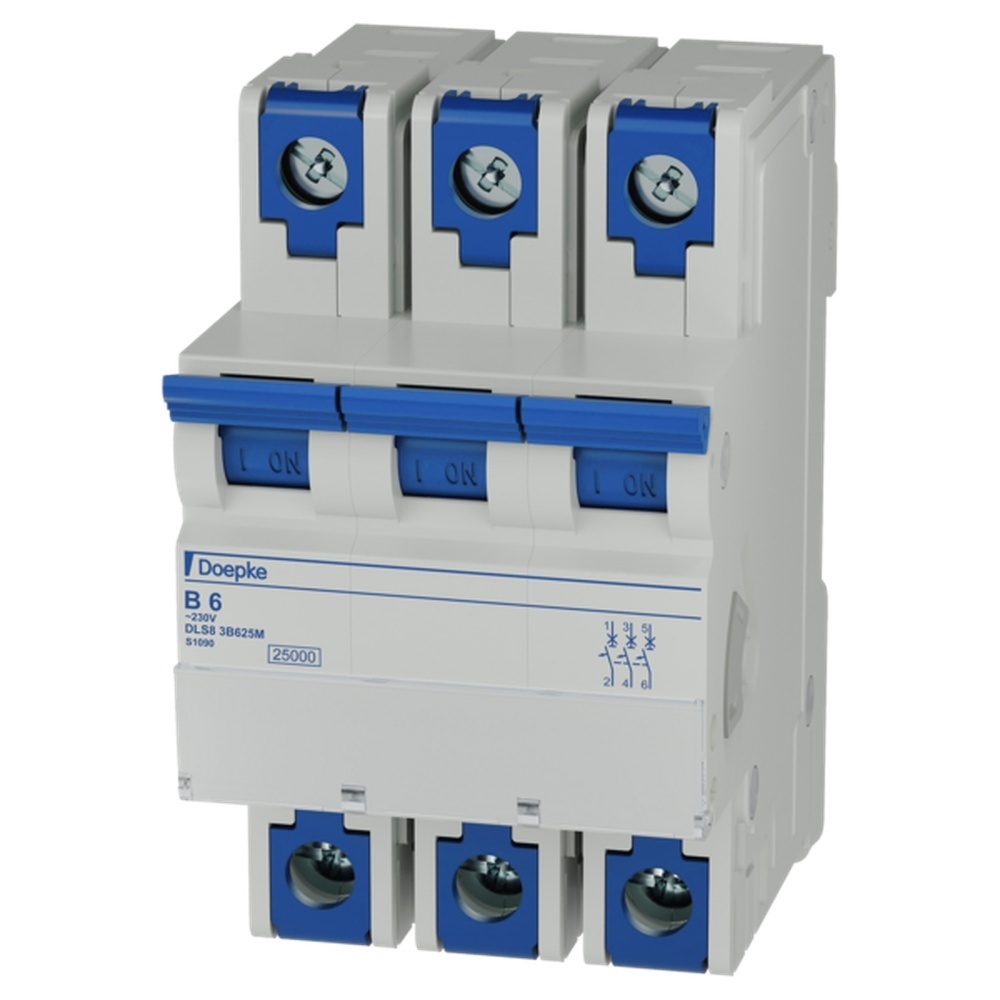Doepke LS Schalter 3p B Char 09860012 Typ DLS 8 3B625M Doepke LS Schalter 3p B Char 09860012 Typ DLS 8 3B625M