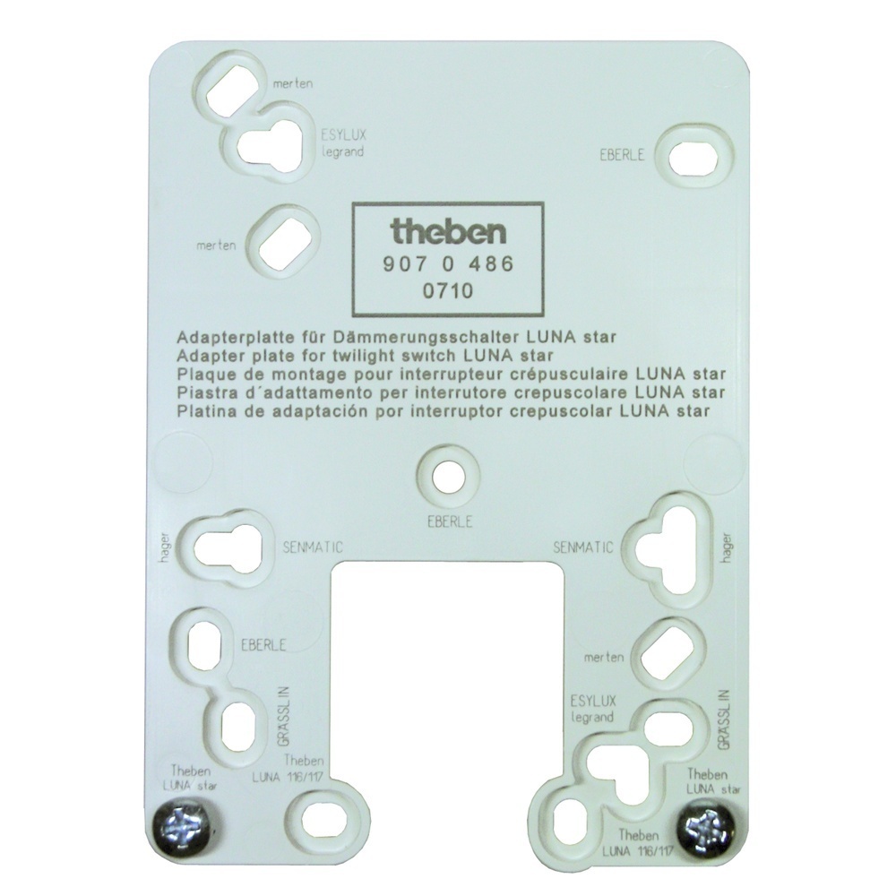 Theben Adapterplatte 9070486 Typ Adapterplatte LUNA star
