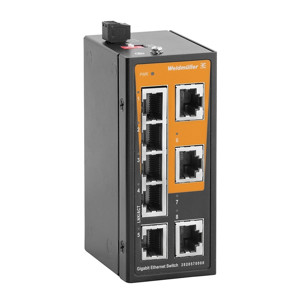 Weidmüller Netzwerk Switch 2828570000 Typ IE-SW-ELB-08-8GT
