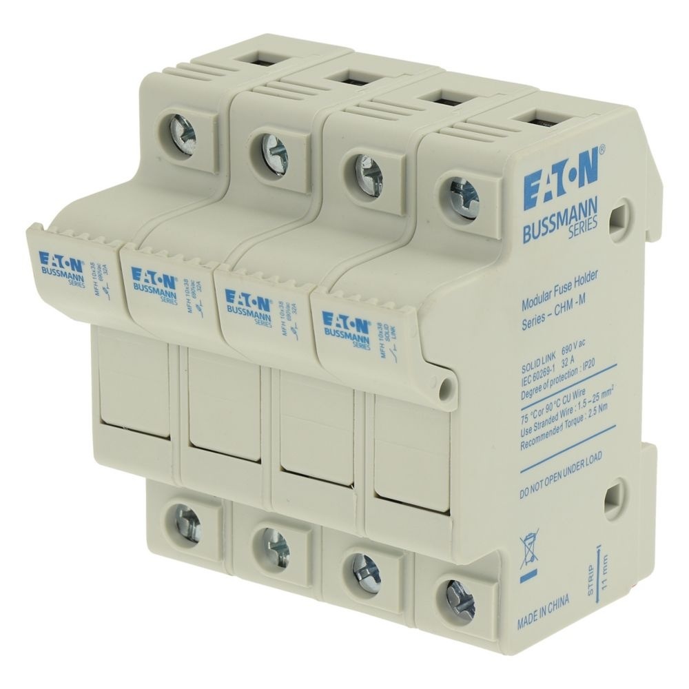 Eaton Sicherungshalter CHM3DUN-M Typ MFH 10x38 3 Pole Fuse + 1 Pole Neutral