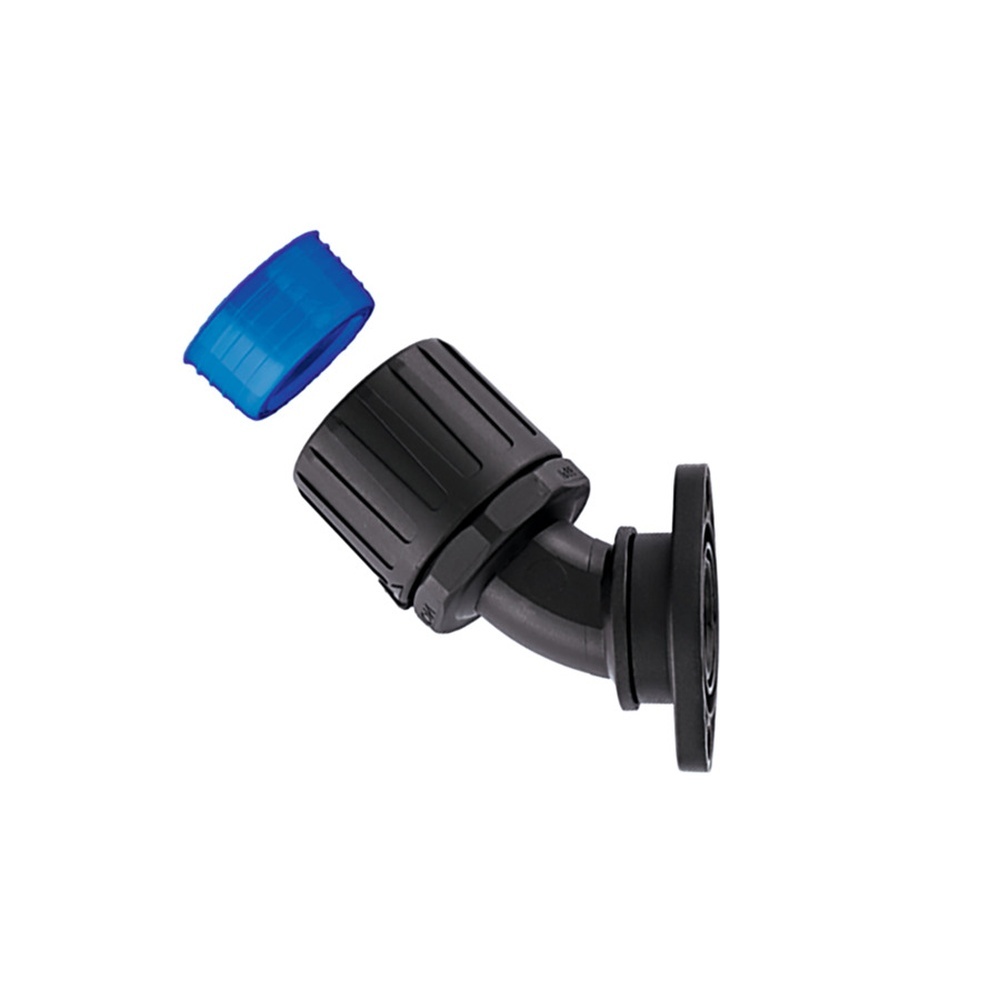 Hellermann Kunststoffverschraubung 166-24204 Typ HGL42-45FL PA66/TPE BK 2