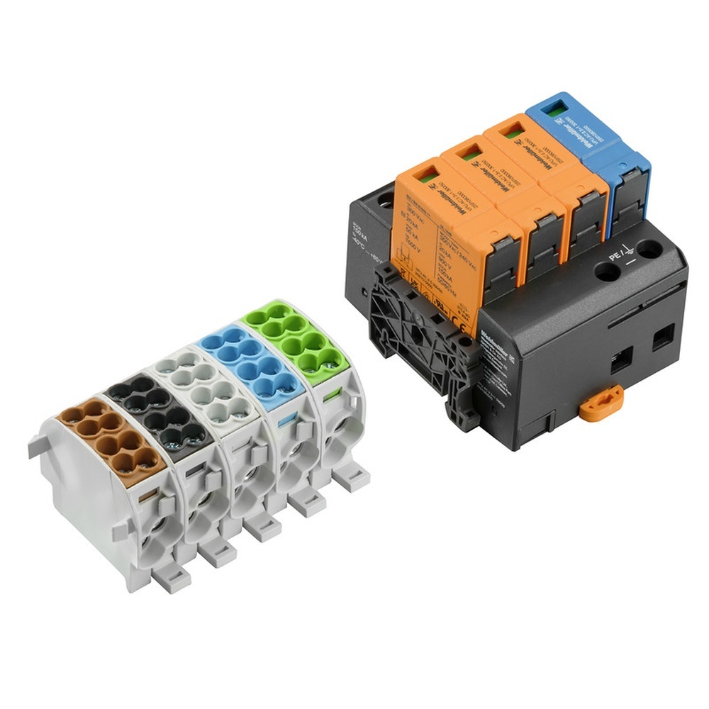 Weidmüller Mehrstock Reihenklemme 8000122106 Typ TR BD WPD OVP1 W/O TS