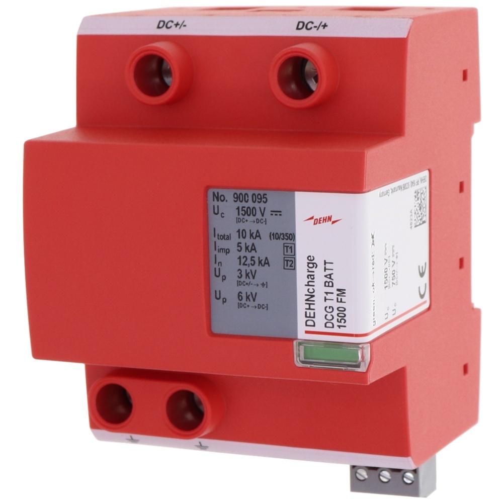 Dehn + Söhne Kombiableiter 900095 Typ DCG T1 BATT 1500 FM Dehn + Söhne Kombiableiter 900095 Typ DCG T1 BATT 1500 FM
