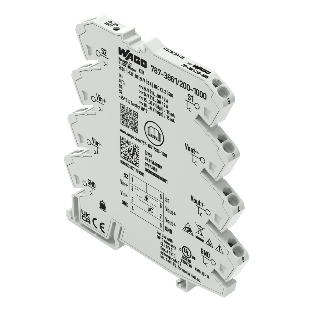Wago Elektronischer Schutzschalter 787-3861/200-1000 Wago Elektronischer Schutzschalter 787-3861/200-1000
