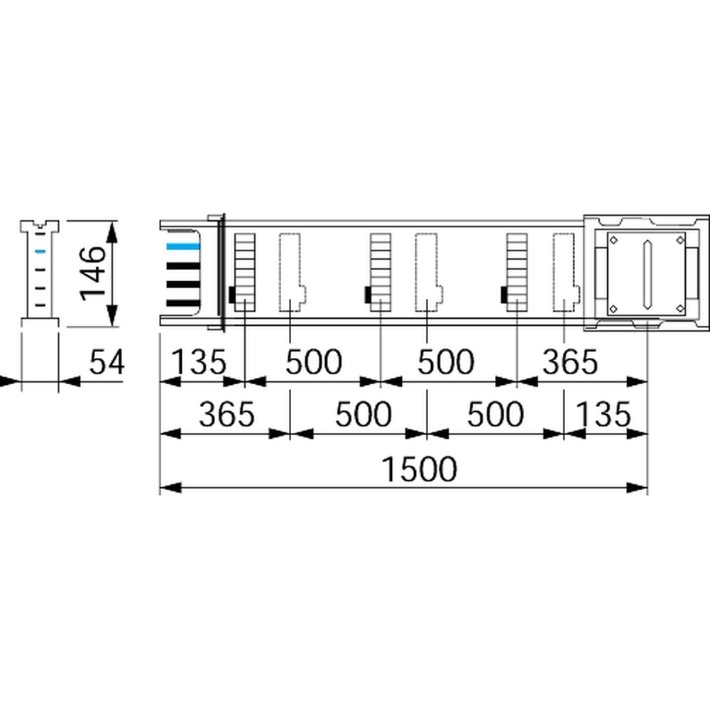 Schneider Electric Verteilerstreckenstück KSA400ED4156