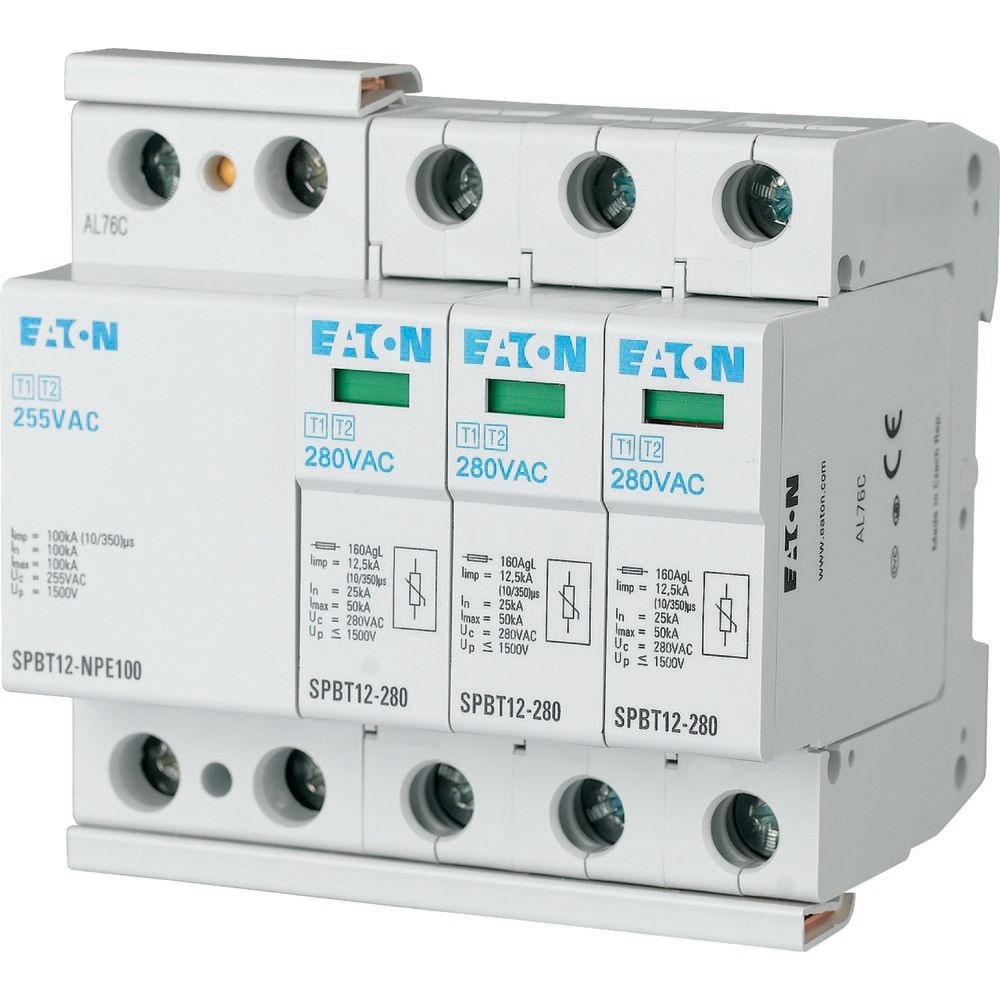 Eaton Blitzstrom Überspannungsableiter 158332 Typ SPBT12-280-3+NPE