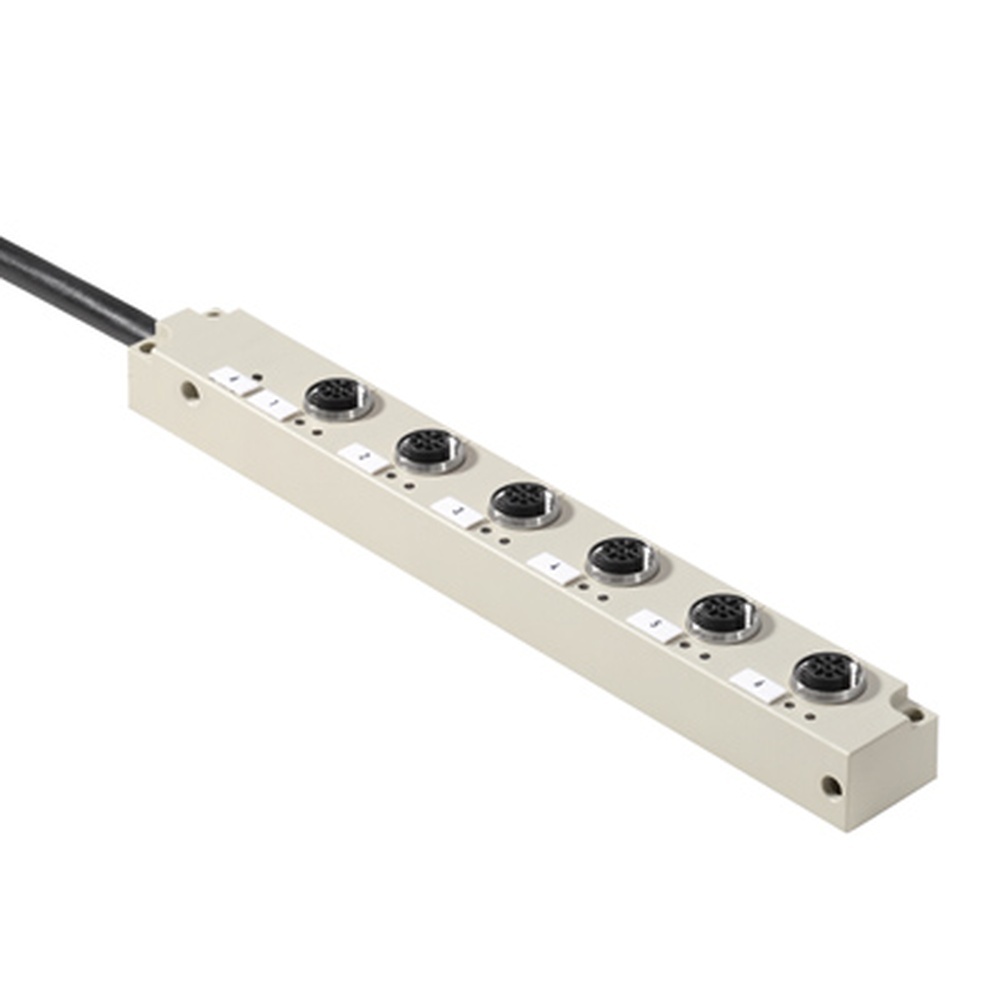 Weidmüller Passiver Sensor Aktor Verteiler 1265920000 Typ SAI-6-F 4P M12 L 5M