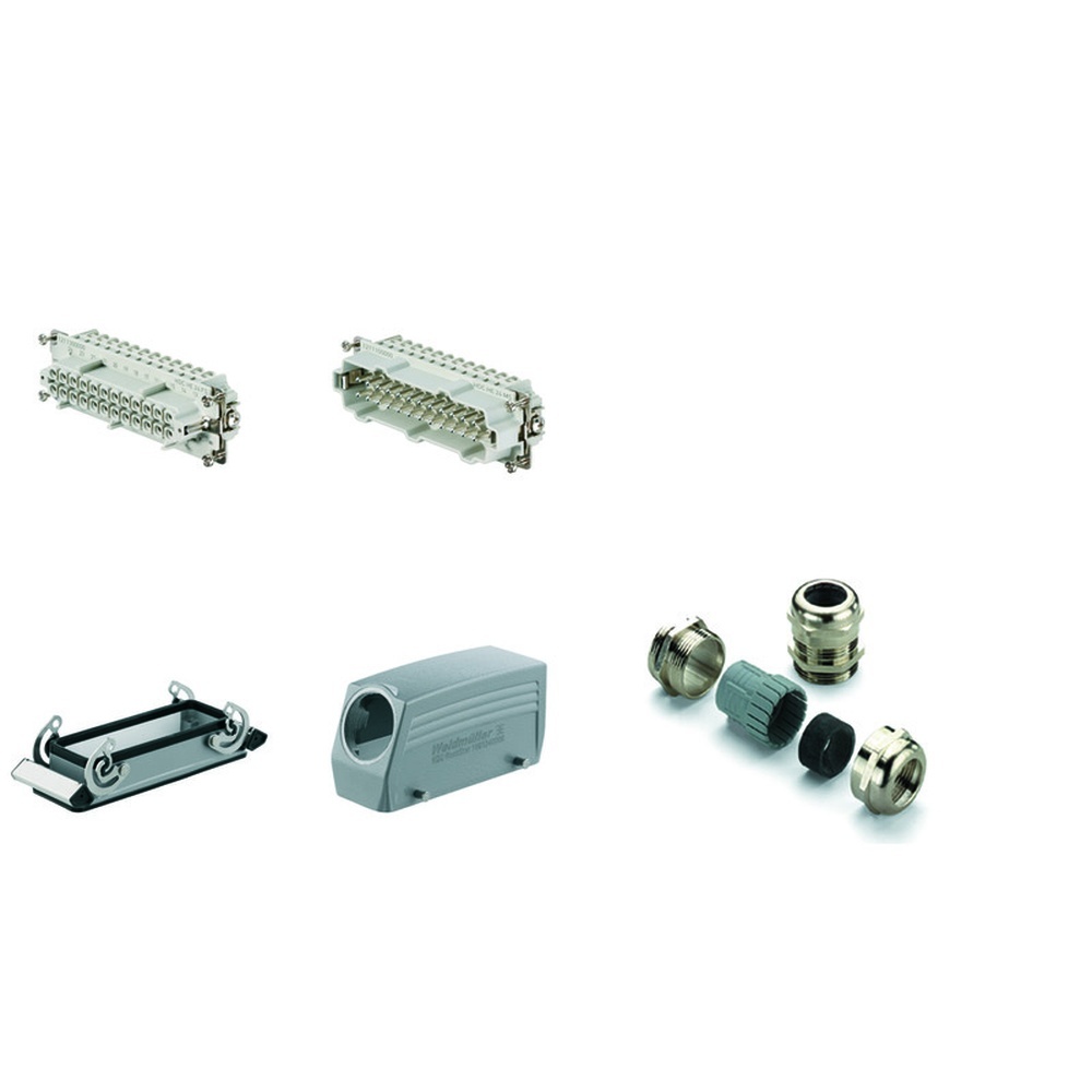 Weidmüller Rechtecksteckverbinder 1712530000 Typ HDC-KIT-HE 24.130