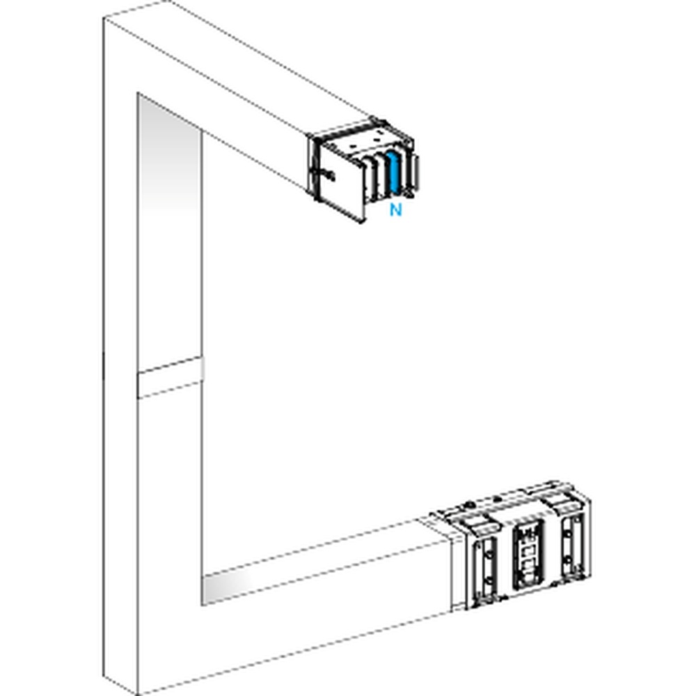 Schneider Electric Mehrfachrichtungsänderung Canalis KSA1000DMCL43F Schneider Electric Mehrfachrichtungsänderung Canalis KSA1000DMCL43F