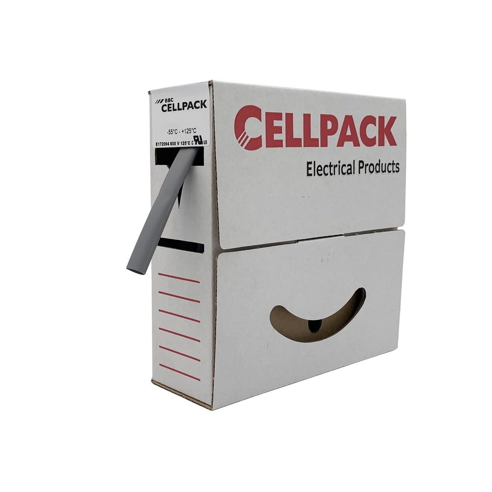 Cellpack Warmschrumpfschlauch 203678 Typ SB/12-4/GY/8m