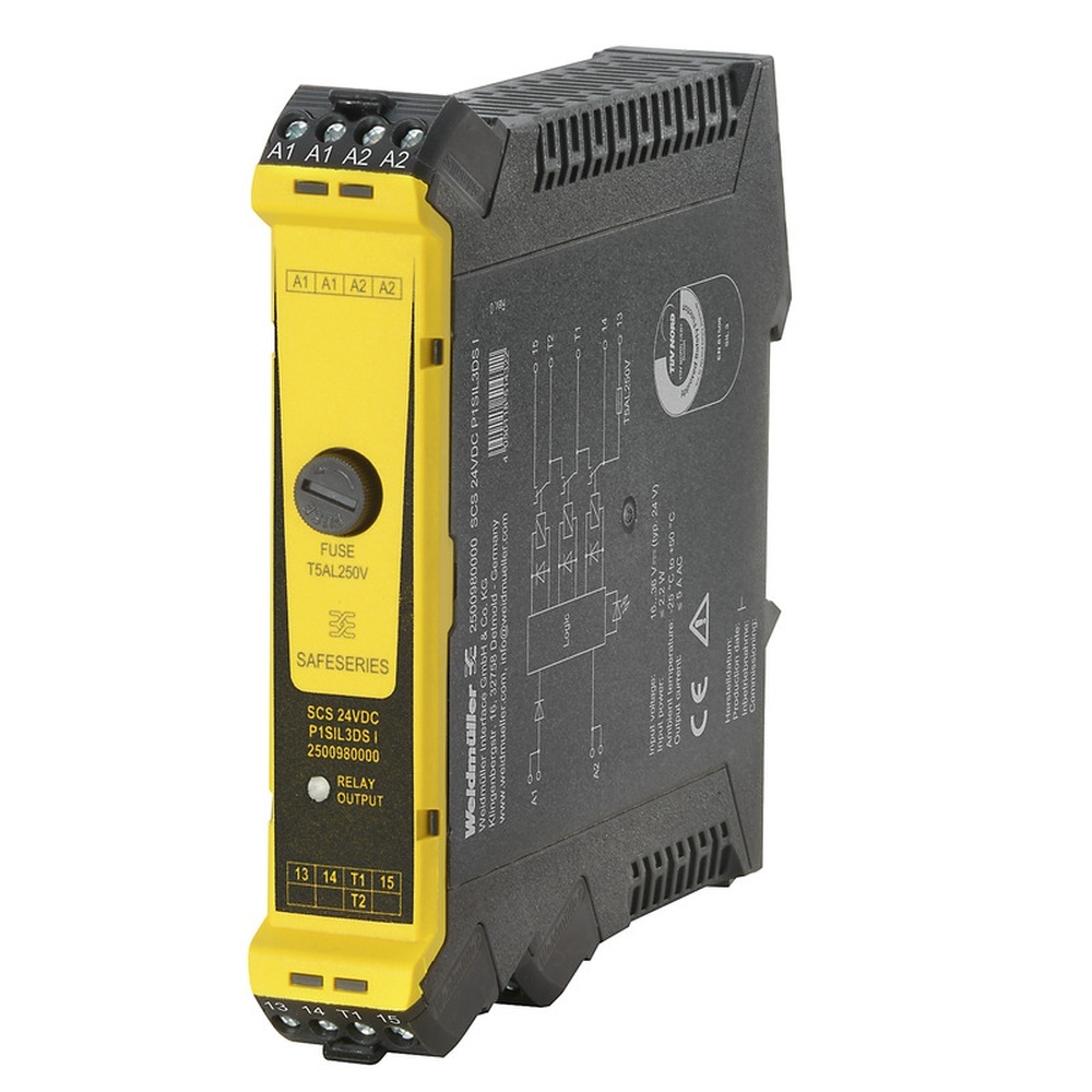 Weidmüller Sicherheitsrelais 2500980000 Typ SCS 24VDC P1SIL3DS I