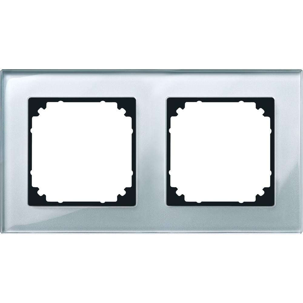 Merten Echtglasrahmen 2fach 489260