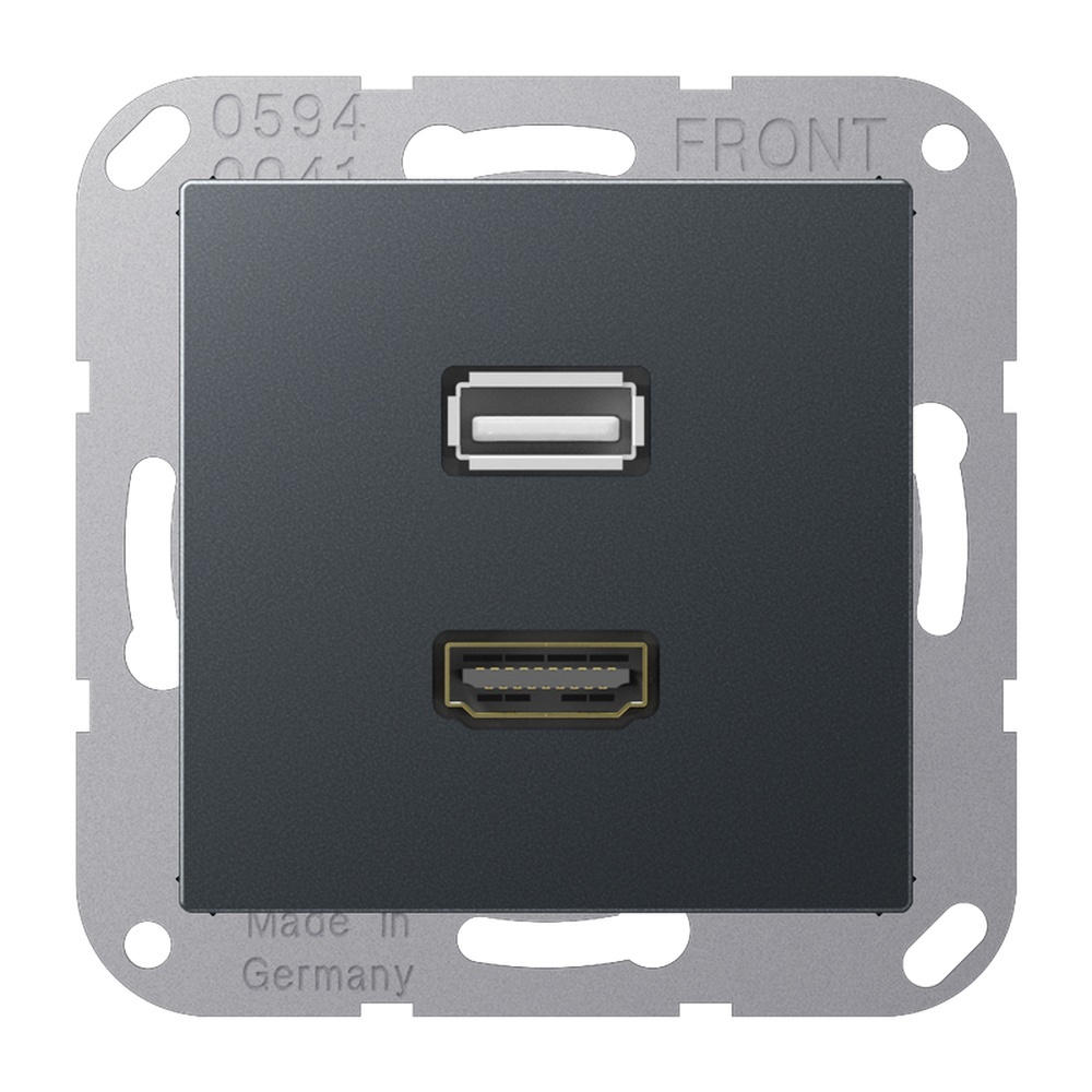 Jung HDMI USB Tragring MA A 1163 ANM