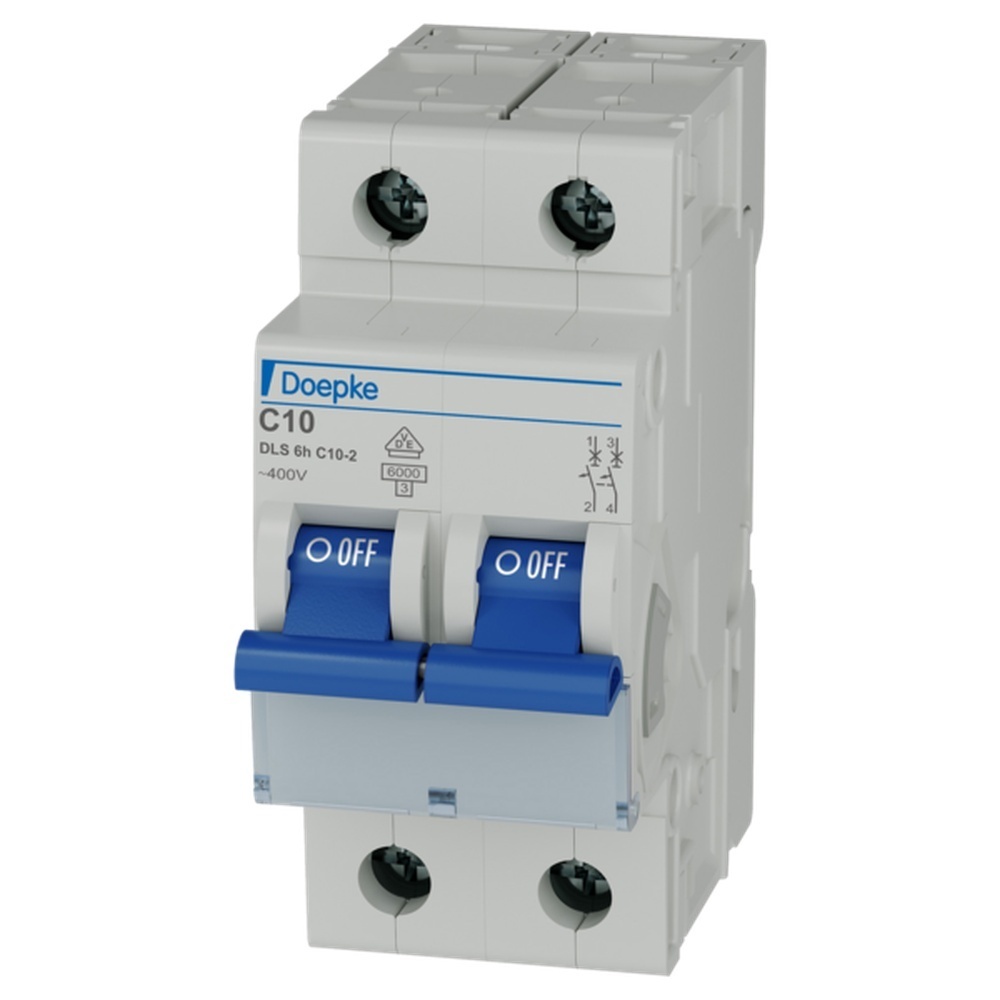 Doepke LS Schalter 2p C Char 09914261 Typ DLS 6H C10-2 6KA Doepke LS Schalter 2p C Char 09914261 Typ DLS 6H C10-2 6KA