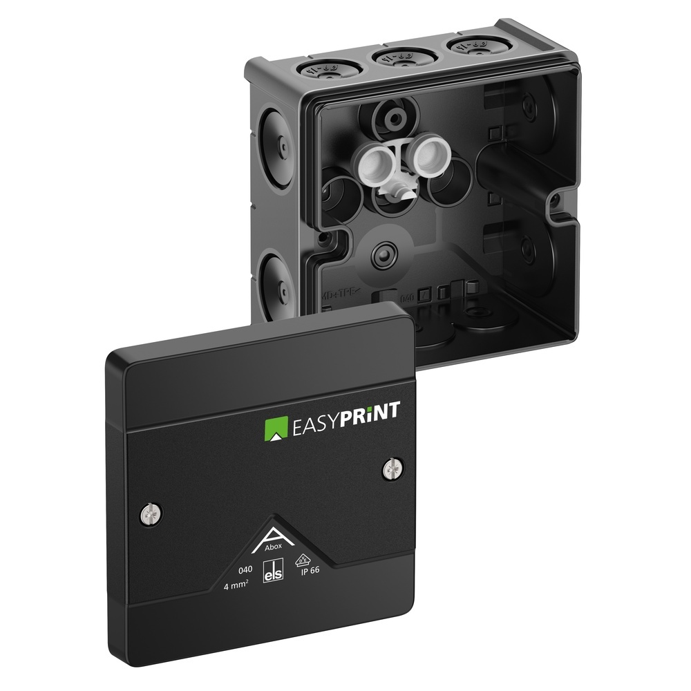 Spelsberg Abzweigkasten 804000EP Typ Abox 040-L/sw EasyPrint Spelsberg Abzweigkasten 804000EP Typ Abox 040-L/sw EasyPrint