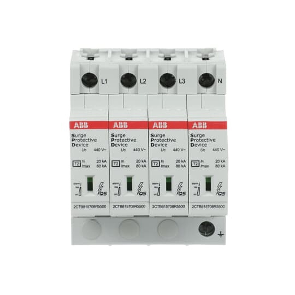 ABB Überspannungsableiter für Energietechnik Stromversorgung 2CTB815708R5200 Typ OVR T2 4L 80-440S