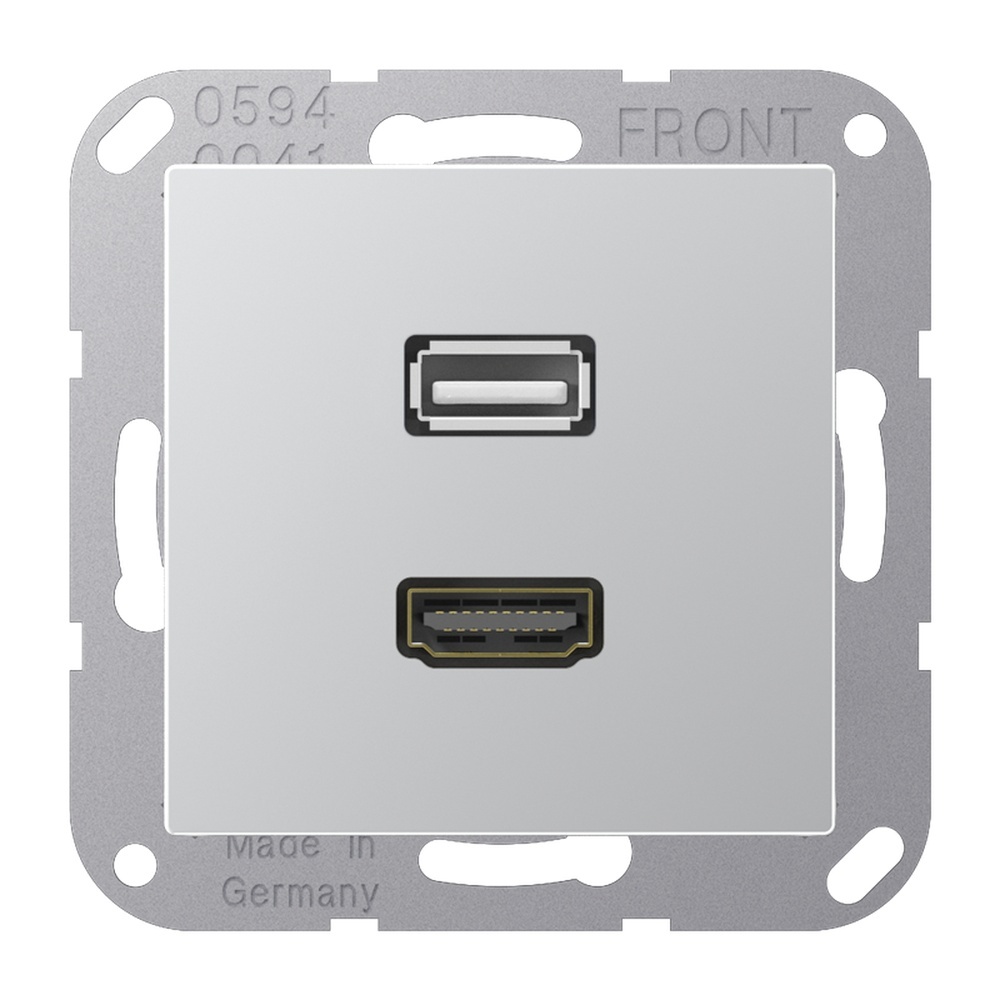 Jung HDMI USB Tragring MA A 1163 AL