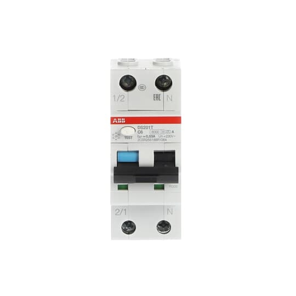 ABB Kombination FI Schalter Leitungsschutzschalter 2CSR255188R1064 Typ DS201AT-C6/0,03