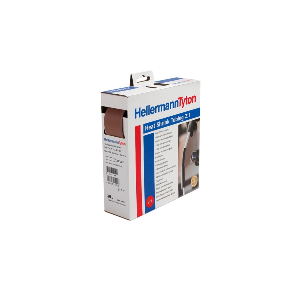 Hellermann Warmschrumpfschlauch 300-31901 Typ HIS-PACK-19.1/9.5 PO-X BN 5