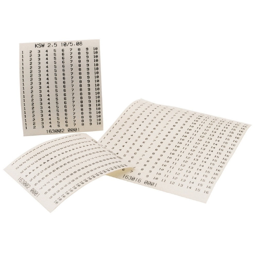 Weidmüller Klemmenmarkierung 1629910000 Typ KSW 4 50MM SDR Weidmüller Klemmenmarkierung 1629910000 Typ KSW 4 50MM SDR