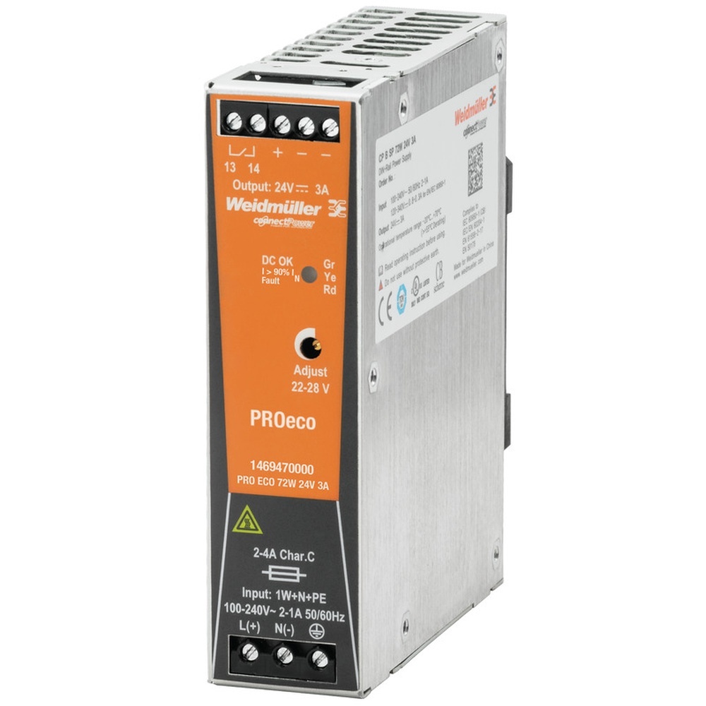 Weidmüller Stromversorgung 1469570000 Typ PRO ECO 72W 12V 6A