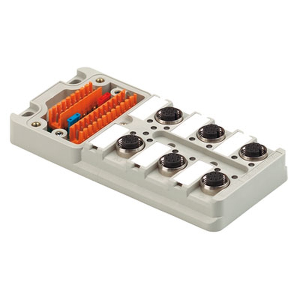 Weidmüller Passiver Sensor Aktor Verteiler 1705931000 Typ SAI-6-M 4P M12 UT