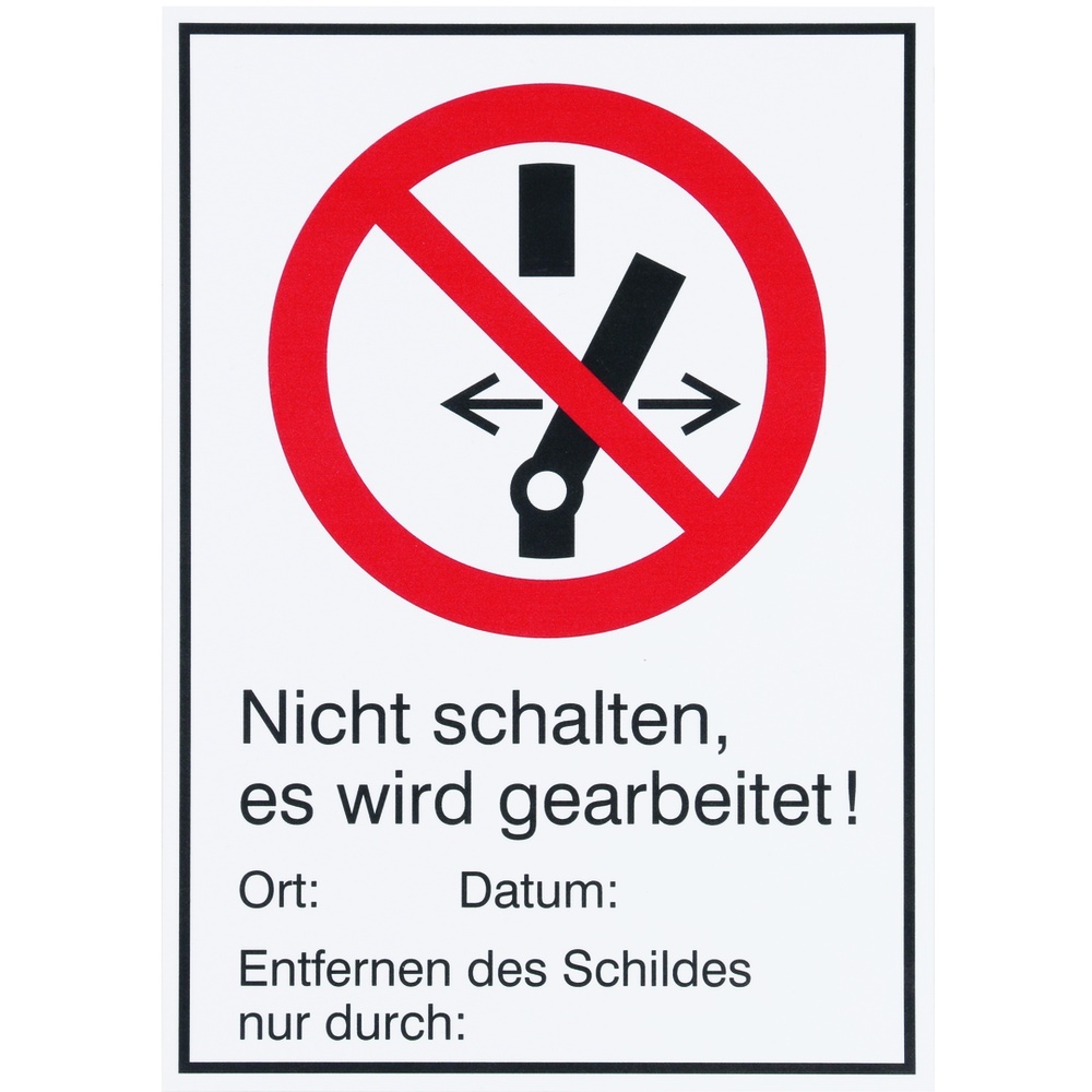 Dehn + Söhne Warnschild 700054 Typ WHS NS EWGA M