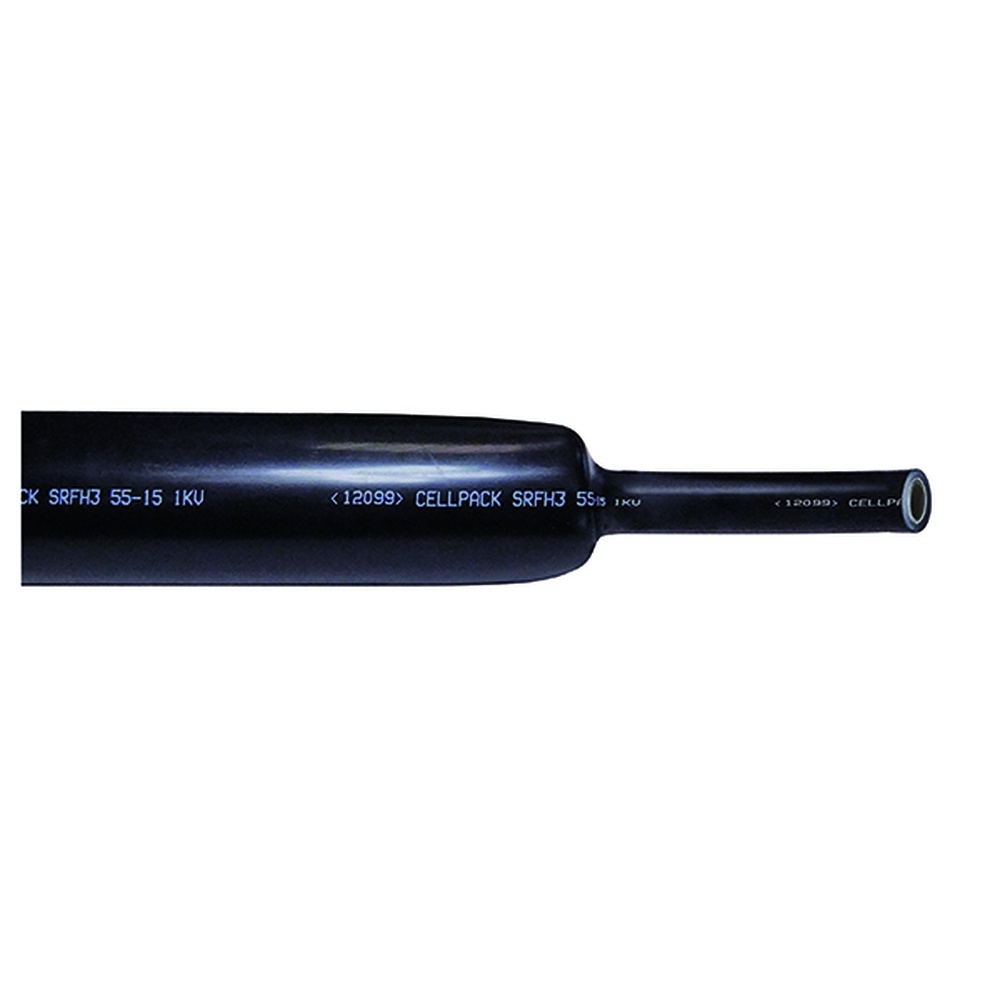 Cellpack Warmschrumpfschlauch 144527 Typ SRFH3/30-8/BK/1000mm