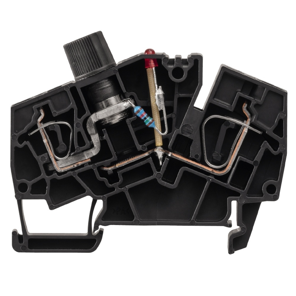 Weidmüller Sicherungs Reihenklemme 1867500000 Typ ZSI 6-2 2X2.5/G20/LD1