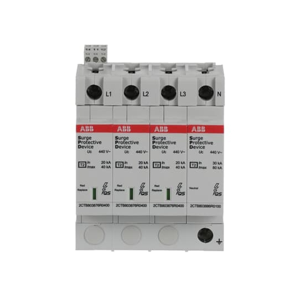 ABB Überspannungsableiter für Energietechnik Stromversorgung 2CTB803973R1500 Typ OVR T2 3N 40-440 P