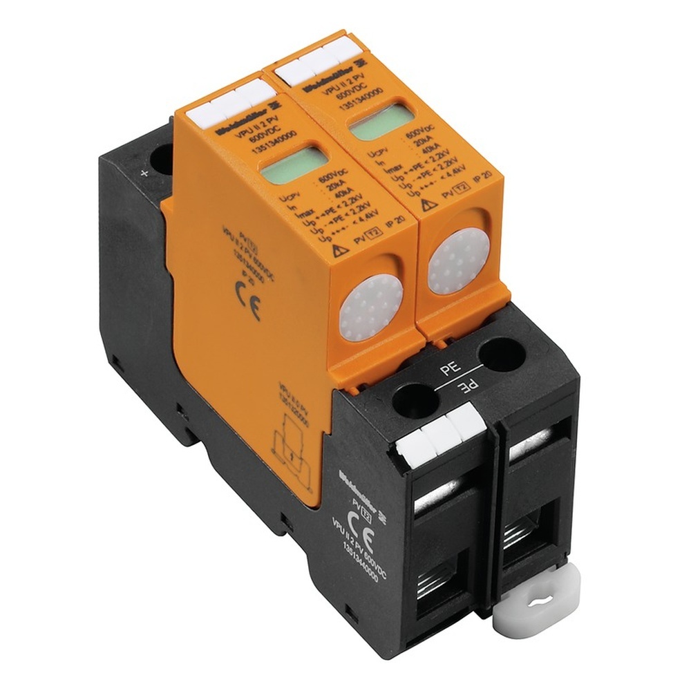Weidmüller Überspannungsableiter 1351340000 Typ VPU II 2 PV 600V DC