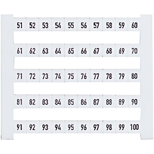 Pilz Klemmbezeichnungsschilder 312960 Typ PSSu A LA2 ( 10x50 pcs.)