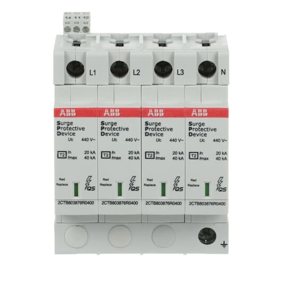 ABB Überspannungsableiter für Energietechnik Stromversorgung 2CTB803873R5300 Typ OVR T2 4L 40-440 P