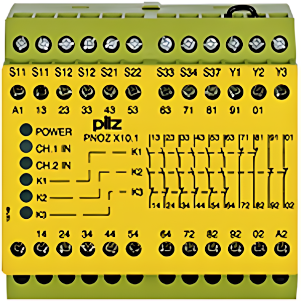 Pilz Sicherheitsschaltgerät 774749 Typ PNOZ X10.1 24VDC 6n/o 4n/c 6LED